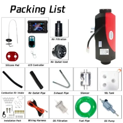 Completed Kit 5kw 12v/24v Car Parking air Heater for Truck//car/caravan Similar to Webasto - Image 5