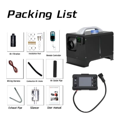 WARMCONFORT Diesel Air Heater All in One 5KW 12V Diesel Heater With Muffler Diesel Parking Heater for Car Truck RV Boats - Image 4