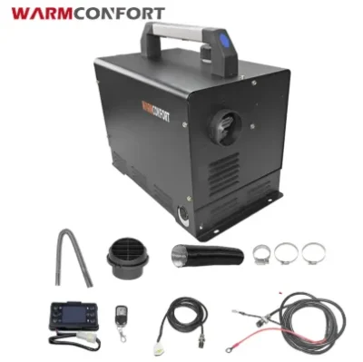 WARMCONFORT Diesel Air Heater All in One, 2KW 12V/24V Diesel Heater,Diesel Parking Heater for Car, Truck, RV, Boats