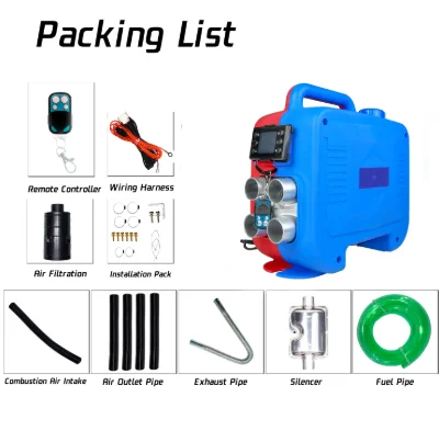 All in One 5kw/10kw Diesel air Heater Camper 12V Parking Fuel Air Heater With Remote Controller - Image 6