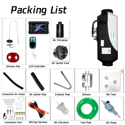 5000W 12V/24V China Webasto Brushless Motor Truck Air Parking 5KW Diesel Heater - Image 6