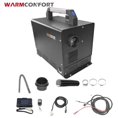 WARMCONFORT Diesel Air Heater All in One, 2KW 12V/24V Diesel Heater,Diesel Parking Heater for Car, Truck, RV, Boats