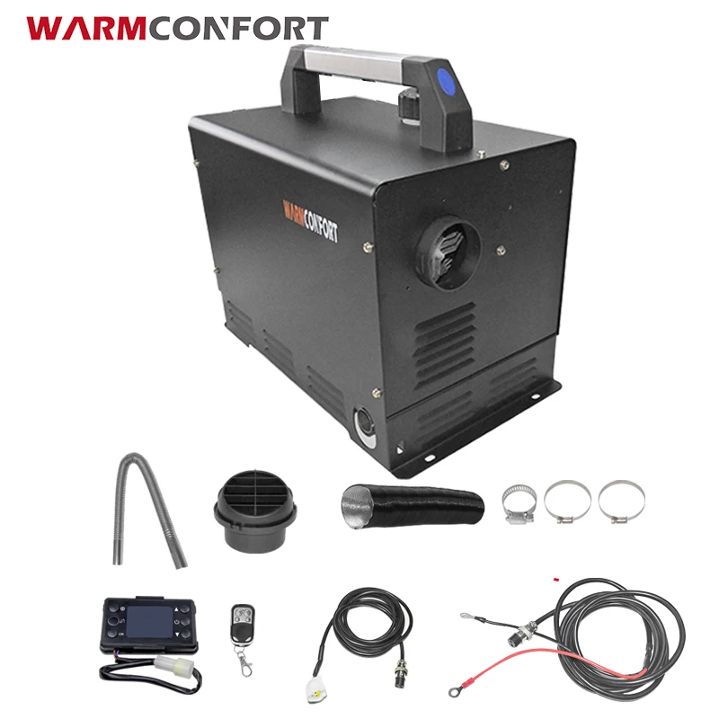 WARMCONFORT Diesel Air Heater All in One, 2KW 12V/24V Diesel Heater,Diesel Parking Heater for Car, Truck, RV, Boats - Image 1