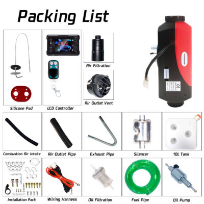 12V 24V 5KW Diesel Air Parking Heaters for Trucks, Cars, Bus, SUV, Caravan, Tent, Boat - Image 5