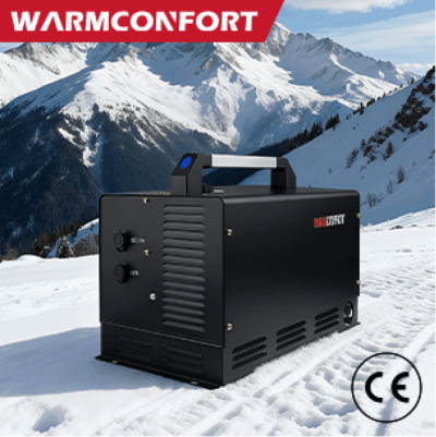 24V 2KW Diesel Air Heater for Outdoor RV New Integrated Tent Heater for Air Conditioning Systems Aluminium Material